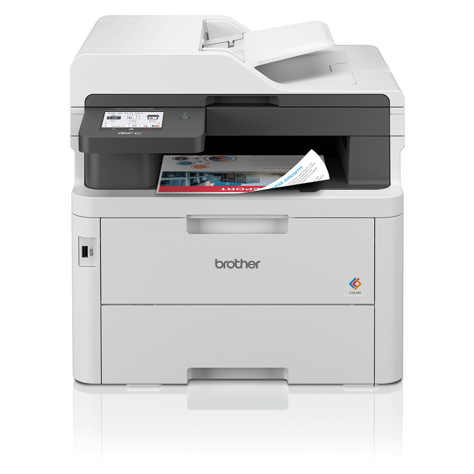 Brother MFC-L3760CDW Colourful and Connected LED All-in-One Printer with USB Host